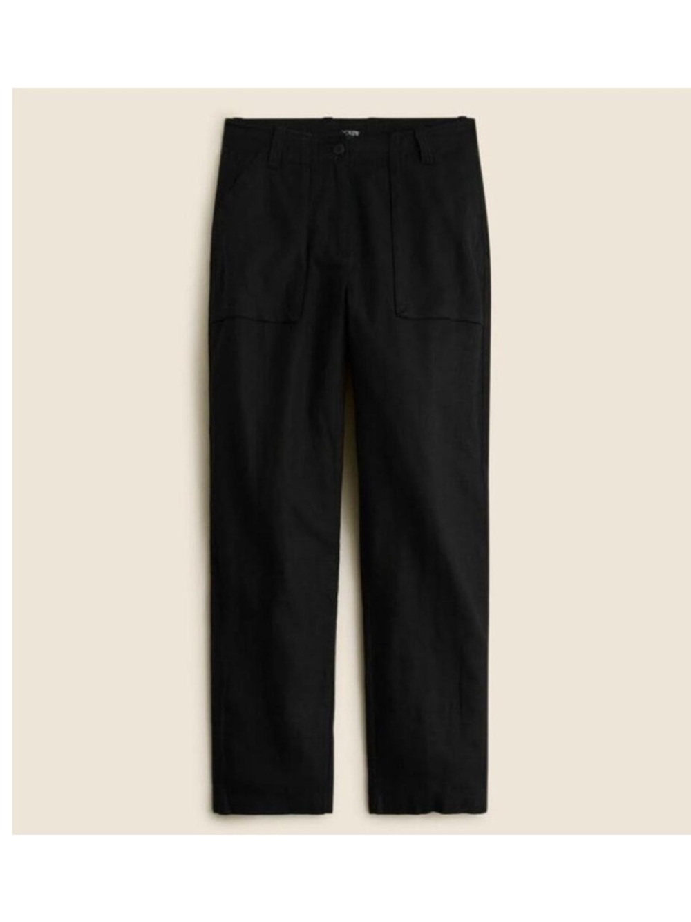 J. Crew Seaside cargo pant in linen-tencel lyocell blend Size 4